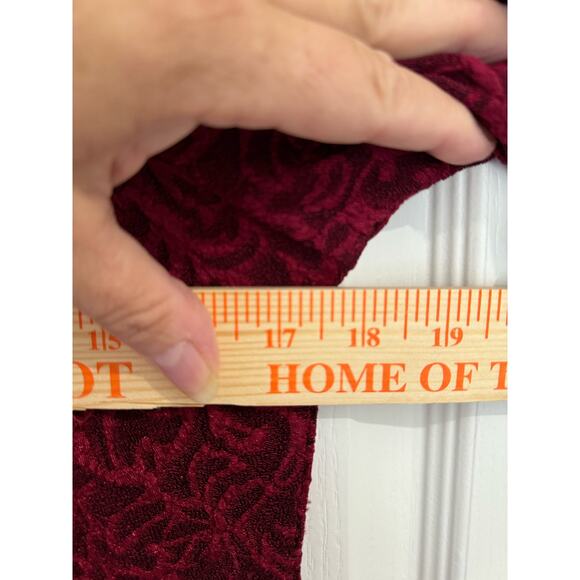 Rabbit Rabbit Rabbit Designs Cranberry Wine Red Mini Dress Women's Size 12 - Picture 11 of 12